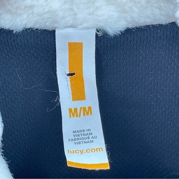 Lucy Woman's White Faux Fur Vest Size Medium Preppy Mob Wife Old Money - Picture 5 of 8